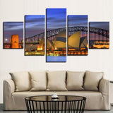 Max Modern 5 Panels Paintings on Canvas Wall Art Landscape Opera - Aladdin Shoppers