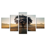 Max Modern 5 Panels Paintings on Canvas Wall Art Landscape Sunrise - Aladdin Shoppers