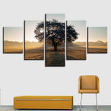 Max Modern 5 Panels Paintings on Canvas Wall Art Landscape Sunrise - Aladdin Shoppers