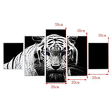 Max Modern 5 Panels Paintings on Canvas Wall Art Landscape Tiger - Aladdin Shoppers