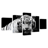 Max Modern 5 Panels Paintings on Canvas Wall Art Landscape Tiger - Aladdin Shoppers
