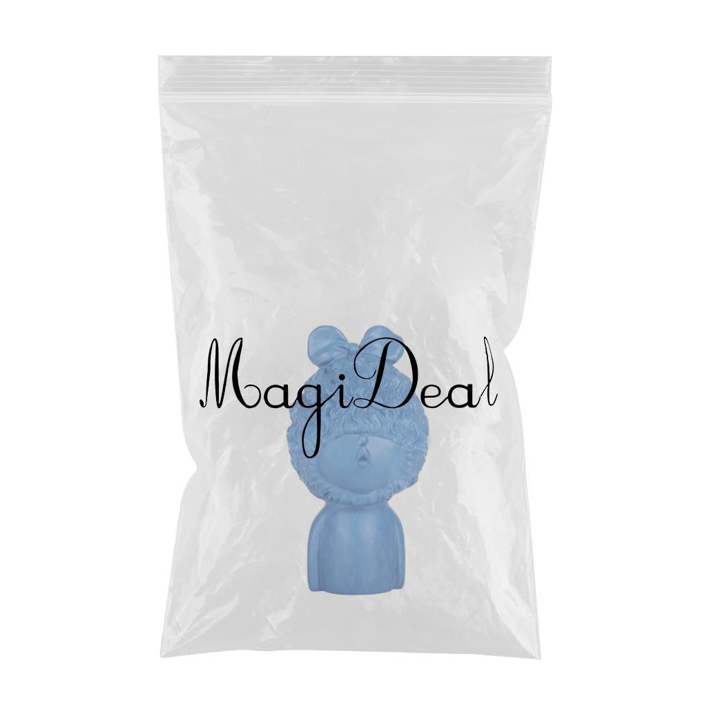 Max Modern Art Resin Curly Girl Sculpture Decorative Ornament Blue - Aladdin Shoppers