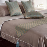 Max Modern Bed Runner Bedding Scarf Protection for Bedroom Hotel Wedding Room M - Aladdin Shoppers