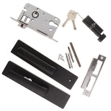 Max Modern Style Mute Interior Door Handle Lock Bedroom Privacy Lockset Black - Aladdin Shoppers