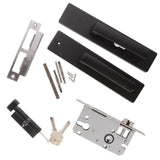 Max Modern Style Mute Interior Door Handle Lock Bedroom Privacy Lockset Black - Aladdin Shoppers