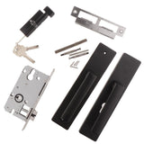 Max Modern Style Mute Interior Door Handle Lock Bedroom Privacy Lockset Black - Aladdin Shoppers
