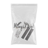 Max Modern Style Mute Interior Door Handle Lock Bedroom Privacy Lockset Black - Aladdin Shoppers