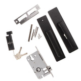 Max Modern Style Mute Interior Door Handle Lock Bedroom Privacy Lockset Black - Aladdin Shoppers