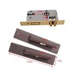 Max Modern Style Mute Interior Door Handle Lock Bedroom Privacy Lockset Gray - Aladdin Shoppers