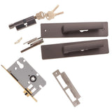 Max Modern Style Mute Interior Door Handle Lock Bedroom Privacy Lockset Gray - Aladdin Shoppers