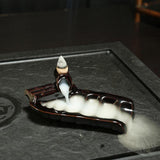 Max Monk Buddha Censer Ceramic Waterfall Backflow Incense Burner Holder Style 10 - Aladdin Shoppers