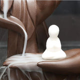 Max Monk Censer Ceramic Waterfall Backflow Buddha Hand Incense Burner Style 02 - Aladdin Shoppers