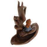 Max Monk Censer Ceramic Waterfall Backflow Buddha Hand Incense Burner Style 03 - Aladdin Shoppers