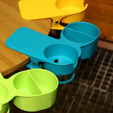 Max Multi-functional Home Office Table Desktop Cup Holder Clamp Clip Blue - Aladdin Shoppers