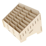 Max Multifunctional Wooden Storage Box Desktop 24 Grid Rack for Phone gray - Aladdin Shoppers