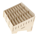 Max Multifunctional Wooden Storage Box Desktop 24 Grid Rack for Phone gray - Aladdin Shoppers