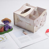 Max Multifunctional Wooden Tissue Box Remote Control Storage Box Saturna - Aladdin Shoppers