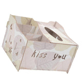 Max Multifunctional Wooden Tissue Box Remote Control Storage Box White Leaves - Aladdin Shoppers