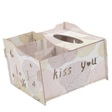 Max Multifunctional Wooden Tissue Box Remote Control Storage Box White Leaves - Aladdin Shoppers