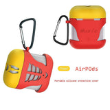 Max Muscle Shape Silicone Protective Case with Keychain for Apple AirPods B# - Aladdin Shoppers