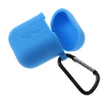 Max Music Model Silicone Protective Case with Keychain for Apple AirPods Blue - Aladdin Shoppers