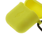 Max Music Model Silicone Protective Case with Keychain for Apple AirPods Yellow - Aladdin Shoppers