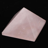 Max Natural Crystal Pyramid Ornaments Rock Crystal Quartz DIY Decor Pink 4cm - Aladdin Shoppers