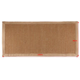 Max Natural Fiber Collection Sisal Runners Area Rug Mat A Beige Edge 60x120cm - Aladdin Shoppers