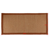 Max Natural Fiber Collection Sisal Runners Area Rug Mat A Brown Edge 75x120cm - Aladdin Shoppers