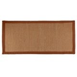 Max Natural Fiber Collection Sisal Runners Area Rug Mat A Brown Edge 75x120cm - Aladdin Shoppers