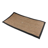 Max Natural Fiber Collection Sisal Runners Area Rug Mat C Black Edge 75x120cm - Aladdin Shoppers
