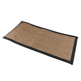 Max Natural Fiber Collection Sisal Runners Area Rug Mat C Black Edge 75x120cm - Aladdin Shoppers