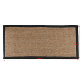 Max Natural Fiber Collection Sisal Runners Area Rug Mat C Black Edge 75x120cm - Aladdin Shoppers
