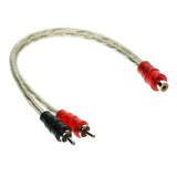 Max New Car Vehicle Stereo Audio Cable Aux Auxiliary Cord 1 Male to 2 Female - Aladdin Shoppers