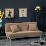 Max Non-Slip Armless Sofa Cover Full Folding Sofa Bed Slipcover Coffee S - Aladdin Shoppers