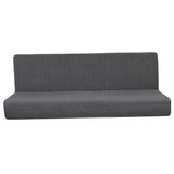 Max Non-Slip Armless Sofa Cover Full Folding Sofa Bed Slipcover Gray L - Aladdin Shoppers