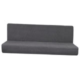 Max Non-Slip Armless Sofa Cover Full Folding Sofa Bed Slipcover Gray L - Aladdin Shoppers