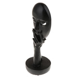 Max Nordic Minimalism Sculpture Wine Cabinet Art Resin Thinker Statue Black-S - Aladdin Shoppers