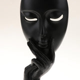 Max Nordic Minimalism Sculpture Wine Cabinet Art Resin Thinker Statue Black-S - Aladdin Shoppers