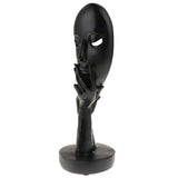 Max Nordic Minimalism Sculpture Wine Cabinet Art Resin Thinker Statue Black-S - Aladdin Shoppers