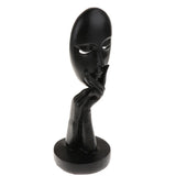 Max Nordic Minimalism Sculpture Wine Cabinet Art Resin Thinker Statue Black-S - Aladdin Shoppers