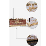 Max Nordic Royal Style Tissue Box Acrylic Napkin Cover Retro Holders Gold Coffe - Aladdin Shoppers