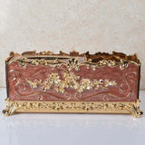 Max Nordic Royal Style Tissue Box Acrylic Napkin Cover Retro Holders Gold Coffe - Aladdin Shoppers