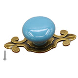 Max Nordic Style Cabinet Door  Handle Knob Candy Color Drawer Pull Blue