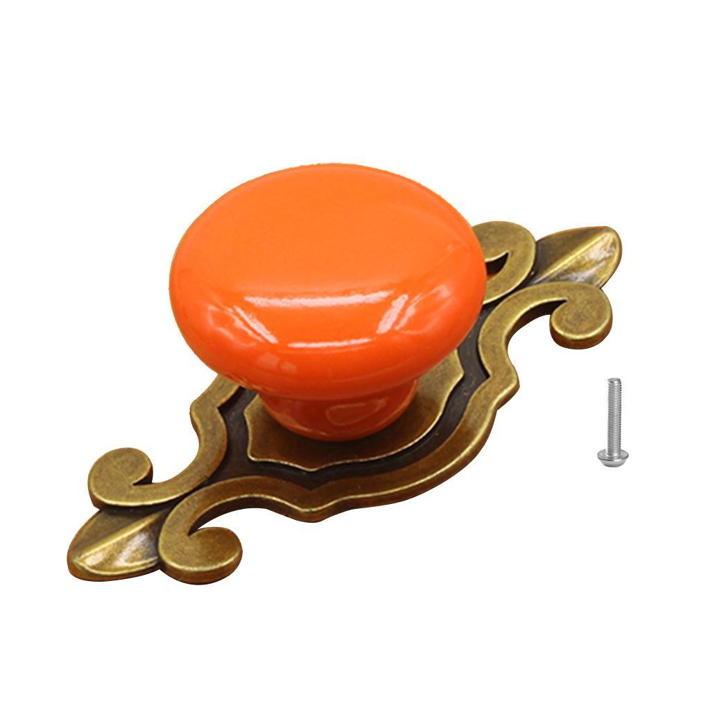 Max Nordic Style Cabinet Door Handle Knob Candy Color Drawer Pull Orange - Aladdin Shoppers