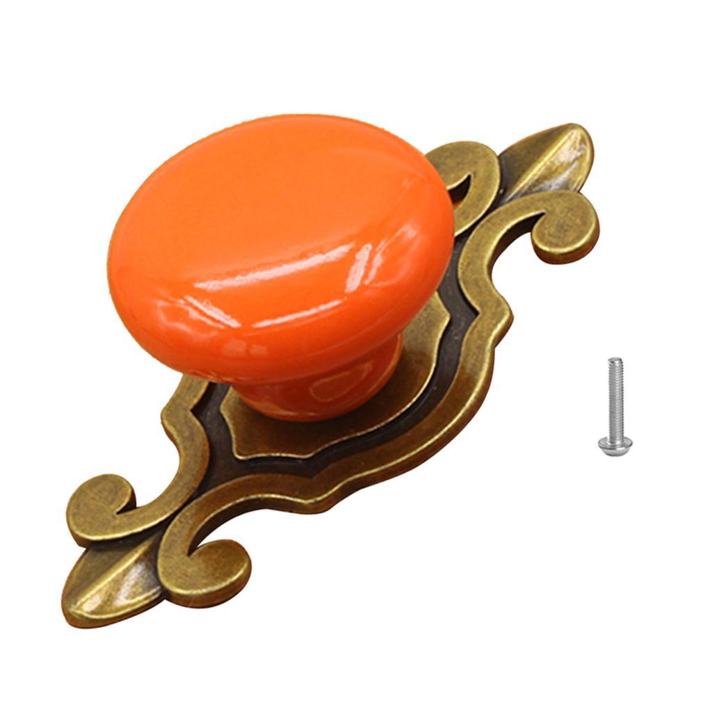 Max Nordic Style Cabinet Door Handle Knob Candy Color Drawer Pull Orange - Aladdin Shoppers