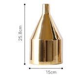 Max Nordic Style Gold Plating Flower Vase Ceramic Flower Bottle M - Aladdin Shoppers