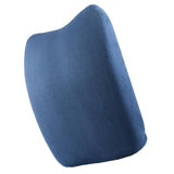 Max Orthopedic Lumbar Support Pillow Back Cushion Dark Blue Plush - Aladdin Shoppers