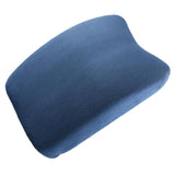 Max Orthopedic Lumbar Support Pillow Back Cushion Dark Blue Plush - Aladdin Shoppers