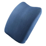 Max Orthopedic Lumbar Support Pillow Back Cushion Dark Blue Plush